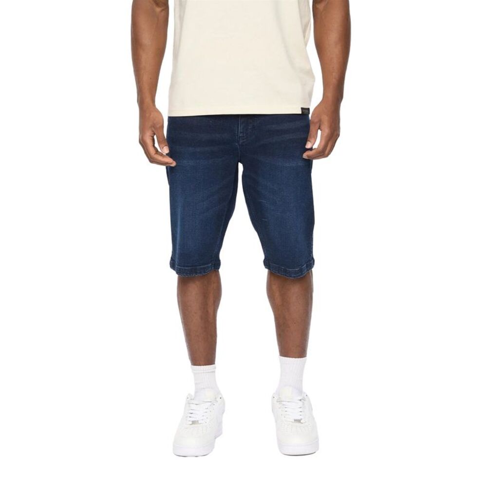 Crosshatch Mens Hammersmith Denim Shorts / Dark Wash